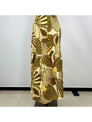 NWOT Farm Rio Sand Shell Linen Maxi Dress Size S thumbnail 8