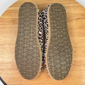 Sanuk Kariba Sidewalk Surfer‎ Leopard Print Espadrille Hemp Slip On Shoe 7 thumbnail 8