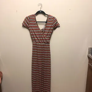 Striped Surplice Jumpsuit thumbnail 2