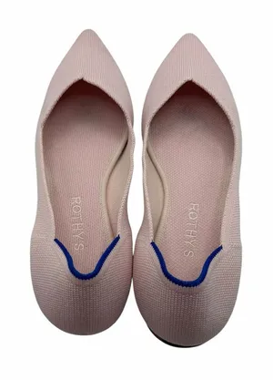 Rothy’s The Point Pink Blush Ballet Flats Comfort Washable Luxe Chic Size‎ 9 thumbnail 1
