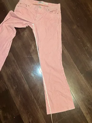 Vintage Y2K Old Navy Corduroy Pink Flare Jeans thumbnail 6