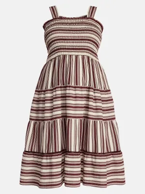 Terra & Sky Striped Tiered Maxi Sundress thumbnail 3