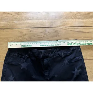 Maurices Women Size 18 Crop Pants Black Comfort Star‎ Design Preppy Holiday NWT thumbnail 3