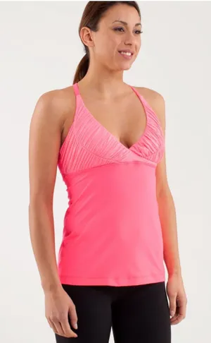 Lululemon Pure Balance Tank, Size 4, Flash/Heathered Flash (Purple) thumbnail 1