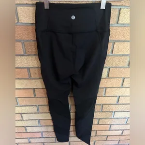 Lululemon Wunder Under High-Rise Tight 28" *Mesh Black Leggings Size 4 thumbnail 4