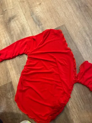 Red mesh long sleeve shirt thumbnail 5