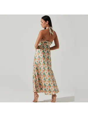 Astr Giova Floral Halter Midi Dress - Medium thumbnail 4