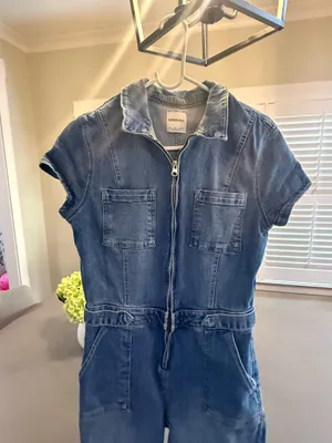 Bershka denim jumpsuit  thumbnail 2