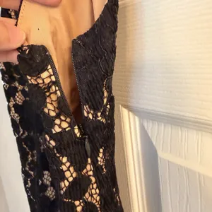 Free People Sz‎ 2 Dangerous Love Mini Dress Black Lace WhimsiGoth Dark Fairycore thumbnail 7