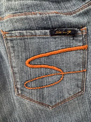 Seven7 Women's Mid-Rise Sexy Flare Vintage Wash Jeans thumbnail 6