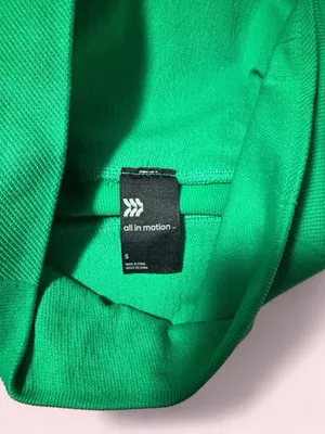 all in motion Green High-Rise Ribbed Bike Shorts thumbnail 3