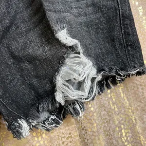 KanCan Wayne black raw hem high rise distressed shorts 11/29 NWT thumbnail 7