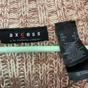 Axcess striped sweater shades‎ of brown size small thumbnail 2