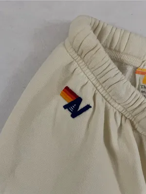 Aviator Nation 5 Stripe Vintage Cream Rainbow-Stripe Zip Hoodie & Jogger Set XS thumbnail 8