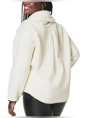 NWT SPANX Fleece Full Zip jacket sz S thumbnail 8