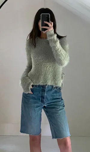 Majorelle / Revolve Marjorie Fuzzy Knit Sweater in Quartz thumbnail 2