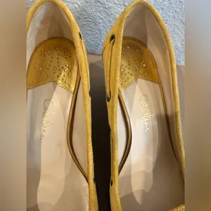 Cole Haan Nike Air Soles‎ Wedges Women's F8 D25497 Mustard Yellow Size 8B thumbnail 6