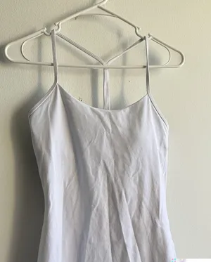 Lululemon Power Pose Tank *Light Support‎ For A/B Cup White Size 6 thumbnail 1