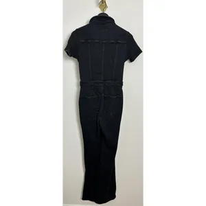 GOOD AMERICAN Fit for Success Bootcut Jumpsuit in Black099 Size Medium thumbnail 7
