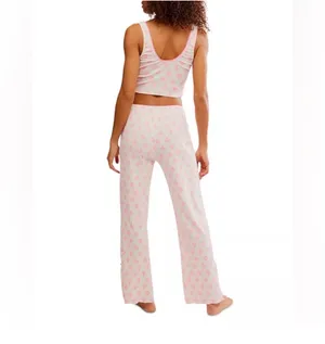 Free People Fresh In Love 🥰 Lounge Set large new SOLD OUT thumbnail 3