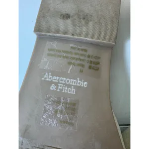 Abercrombie & Fitch Knotted Slide Sandals Women‎ 11 Strappy Suede Minimalist thumbnail 5