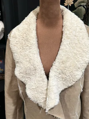 JouJou Tan Faux Shearling Jacket Size XL thumbnail 2