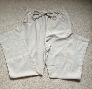 beige beach pants White Size 8 thumbnail 1