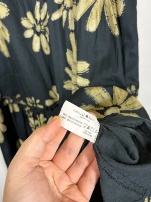 Natural Life Adele 100% Cotton Floral Maxi Dress Size Large thumbnail 11