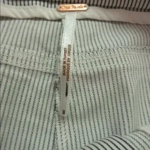 Free People striped pants blue & white sz M thumbnail 6