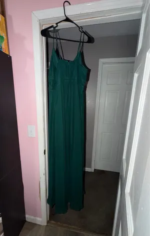 Birdy Grey Chiffon Bridesmaid Dress Emerald thumbnail 3