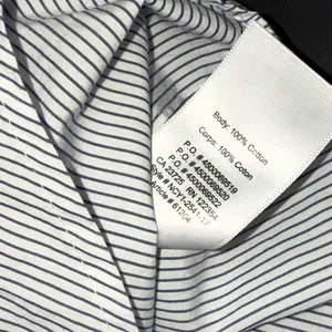 Babaton‎ Aritzia Cold Shoulder Blue Stripe Preppy Quiet Luxury Designer Blouse M thumbnail 5