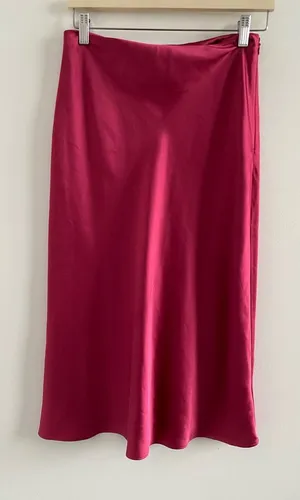 Club Monaco Fuchsia Midi Skirt Size 4 thumbnail 1