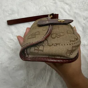 DOONEY & BOURKE Brown Signature Canvas Wristlet thumbnail 4