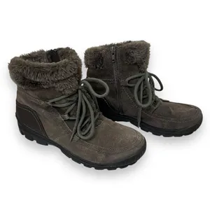BareTraps Daysha brown fur lined hiking boot size 8 thumbnail 4