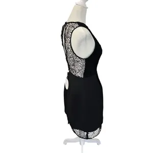 Keepsake The Label Reunion Black Lace Open Back High Low Mini Dress NWT M thumbnail 8