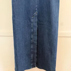 NWT Reformation Jeans Eugenia Denim Strapless Midi Dress Simcoe Blue Women's 2 thumbnail 6