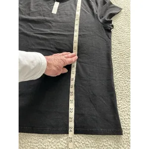 Madewell Slim Shrunken Tee Lightweight Cotton Black Size L NU848 thumbnail 4