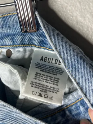 Agolde Parker Long Vintage Cut Off Denim Shorts in Swapmeet thumbnail 11