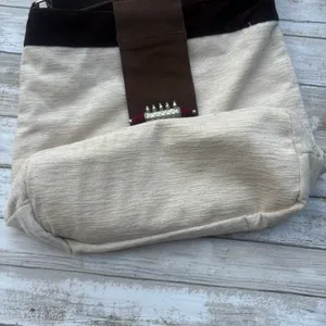 Earthbound Trading Co Purse Afghanistan Inspired Boho Leather Cotton Convertible thumbnail 5
