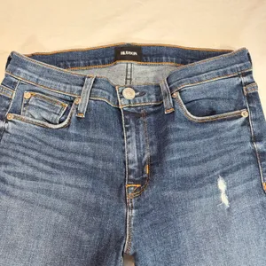 Hudson womens Nico midrise ankle super skinny jeans. Size 28. mild distress thumbnail 5