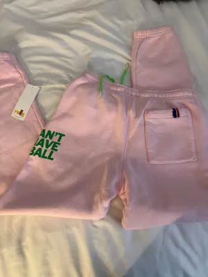 NWT The Rally Club Unisex Royal Pickleball Pink Sweatpants thumbnail 4