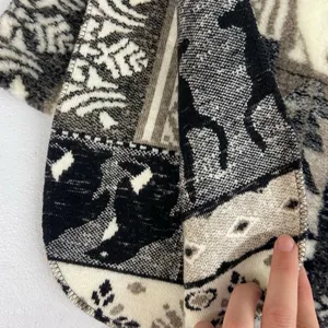 Vintage adult unisex soft fleece deer polar‎ bear warm winter scarf accessories thumbnail 4
