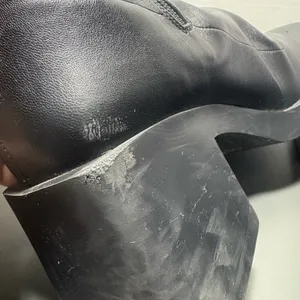 JUSTINE CLENQUET Lucy Black Vegan Leather Sock Boots thumbnail 6