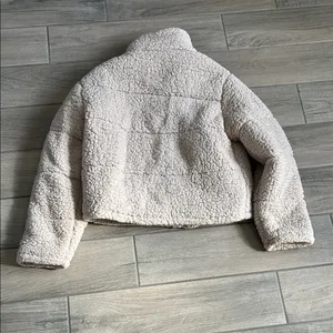 NATIVE YOUTH Cream Sherpa Jacket thumbnail 5