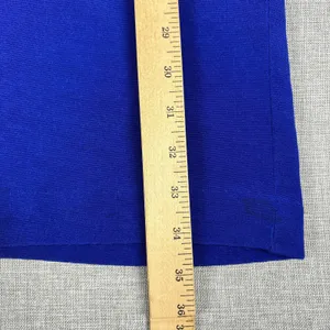 Ann Hobbs Dress Womens X-Small Blue Scoop Neck Bodycon Studded Zip Long Sleeve thumbnail 5