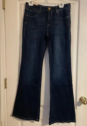 NWT Ariat Ultra Stretch Perfect Rise Katie Flare Jean Maya 31R Western Boho thumbnail 1