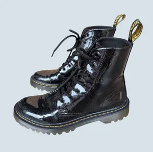 Doc Martens Luana Glitter Boots size 7 Black thumbnail 1