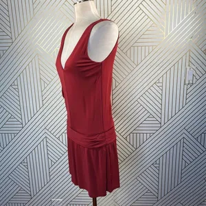 Haute Hippie Crimson Crush‎ Cowl Sleeve Mini Dress thumbnail 7