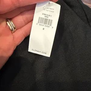 Old Navy Women’s Linen Black Pants Size 6 NWT C1-049 thumbnail 3