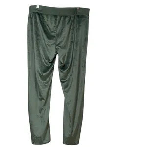Aerie Real Good Olive Green Velour Joggers XL Relaxed Lounge Pants Drawstring thumbnail 2